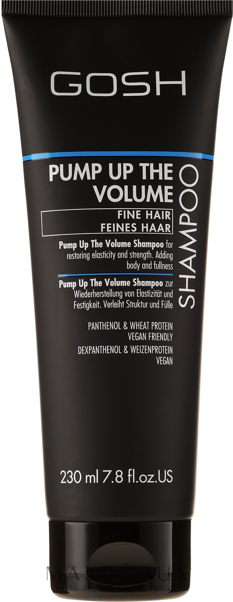 Шампунь для об'єму волосся - Gosh Pump up the Volume Shampoo — фото 230ml