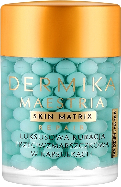 Розкішний засіб проти зморщок у капсулах - Dermika Maestria Skin Matrix — фото N1