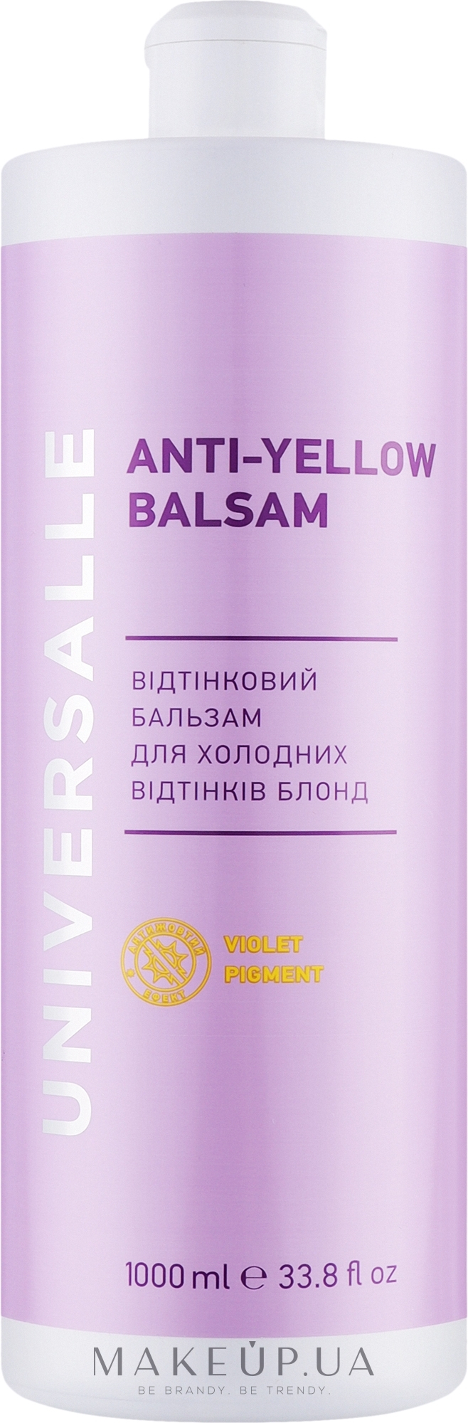 Відтінковий бальзам для волосся - Universalle Anti-Yellow Balsam — фото 1000ml