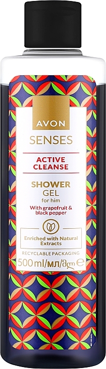 Гель для душа "Экстремальный заряд" для мужчин - Avon Senses Active Cleanse Shower Gel For Him  — фото N2