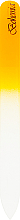 Пилочка хрустальная для ногтей 08-1352, 135мм, желтая - SPL — фото N1