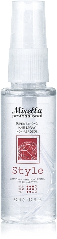 Рідкий лак для укладання волосся - Mirella Professional Style Super Strong Hair Spray Non-Aerosol