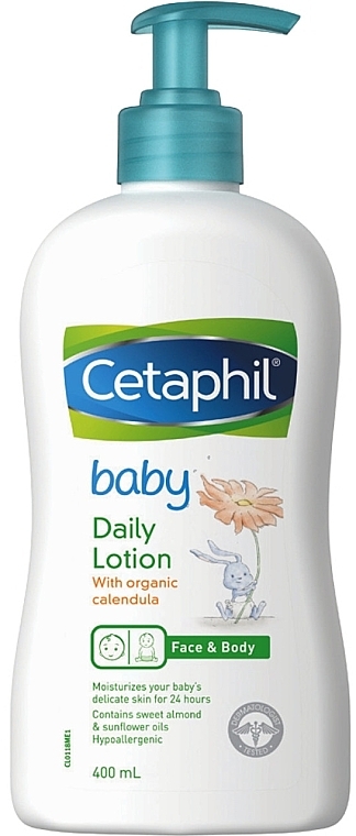 Дитячий лосьйон для обличчя і тіла - Cetaphil Baby Daily Lotion With Organic Calendula — фото N1