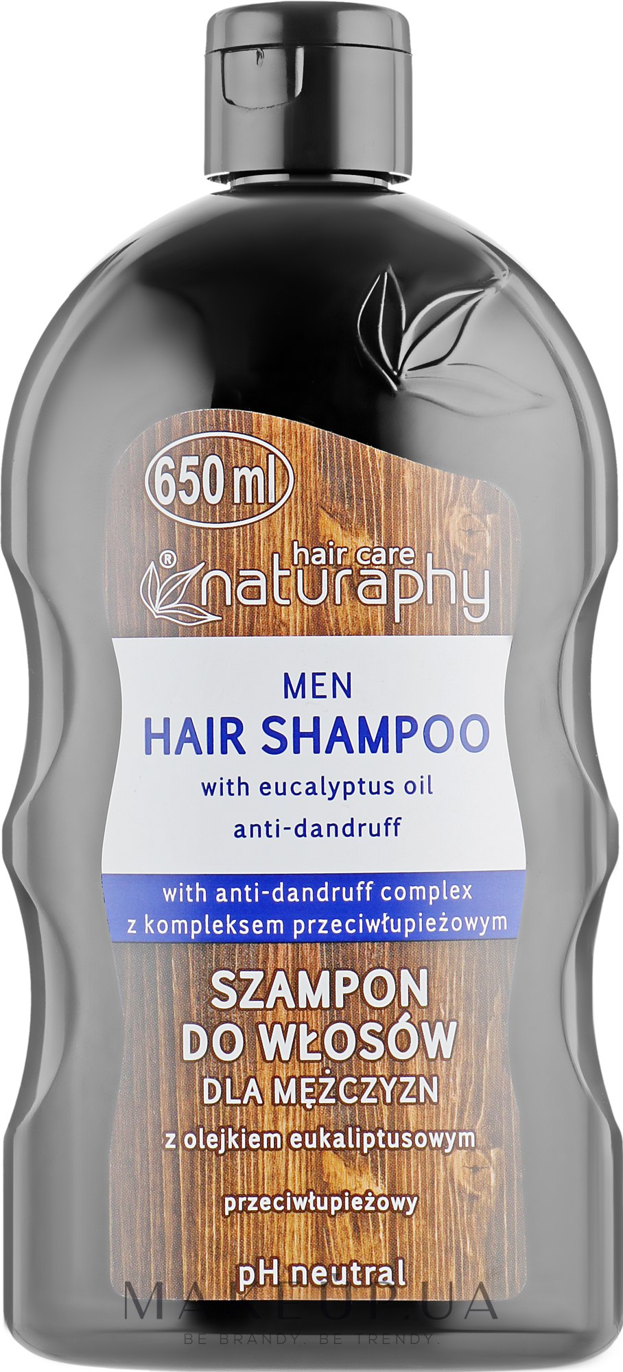 Шампунь против перхоти с маслом эвкалипта для мужчин - Naturaphy Men Hair Shampoo — фото 650ml