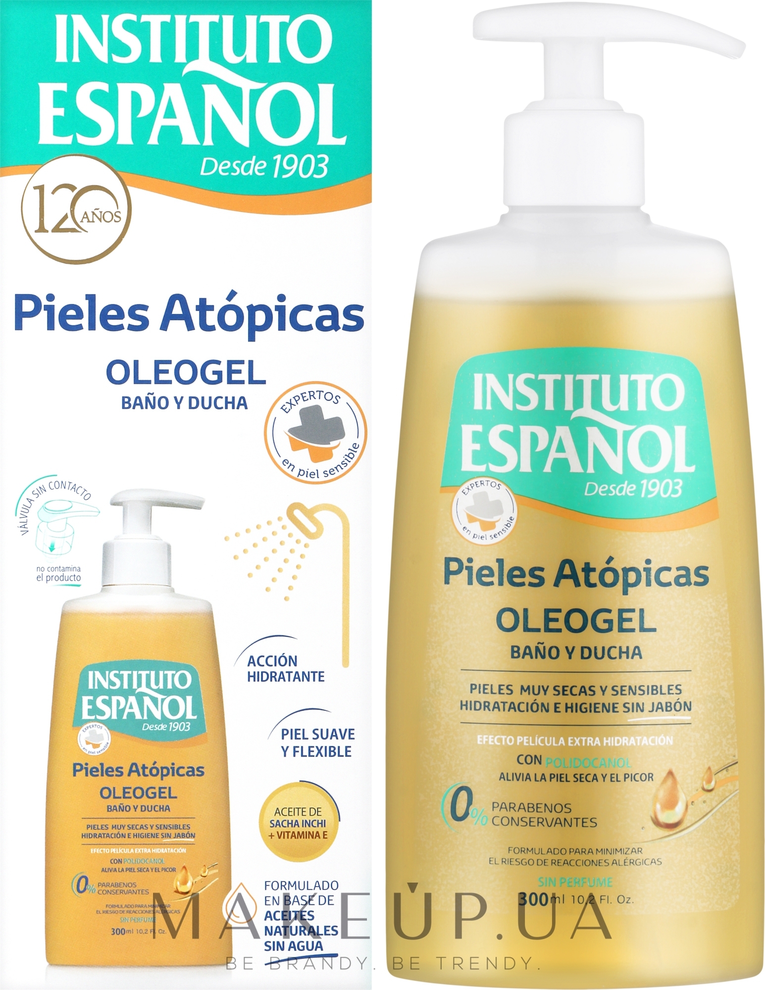 Олеогель для душу, для атопічної шкіри - Instituto Espanol Atopic Skin Bath And Shower Oleogel — фото 300ml