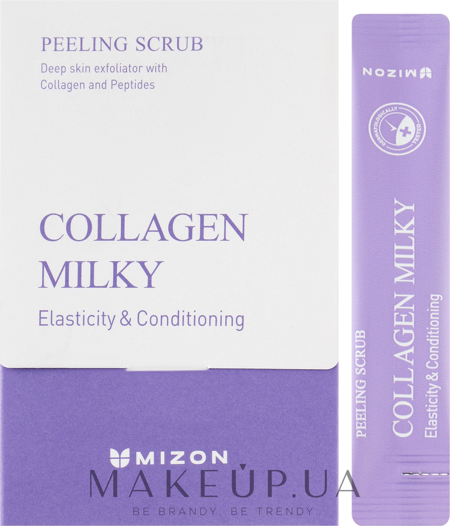 Молочный пилинг-скраб - Mizon Collagen Milky Peeling Scrub — фото 40x5g