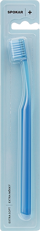 Зубная щетка "Plus", экстрамягкая, синяя - Spokar Plus — фото N1