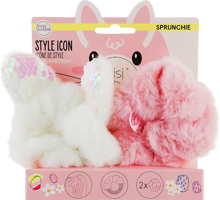 Набор - Invisibobble Sprunchie Easter Cotton Candy 2 Unidades (h/ring/2pcs) — фото N1