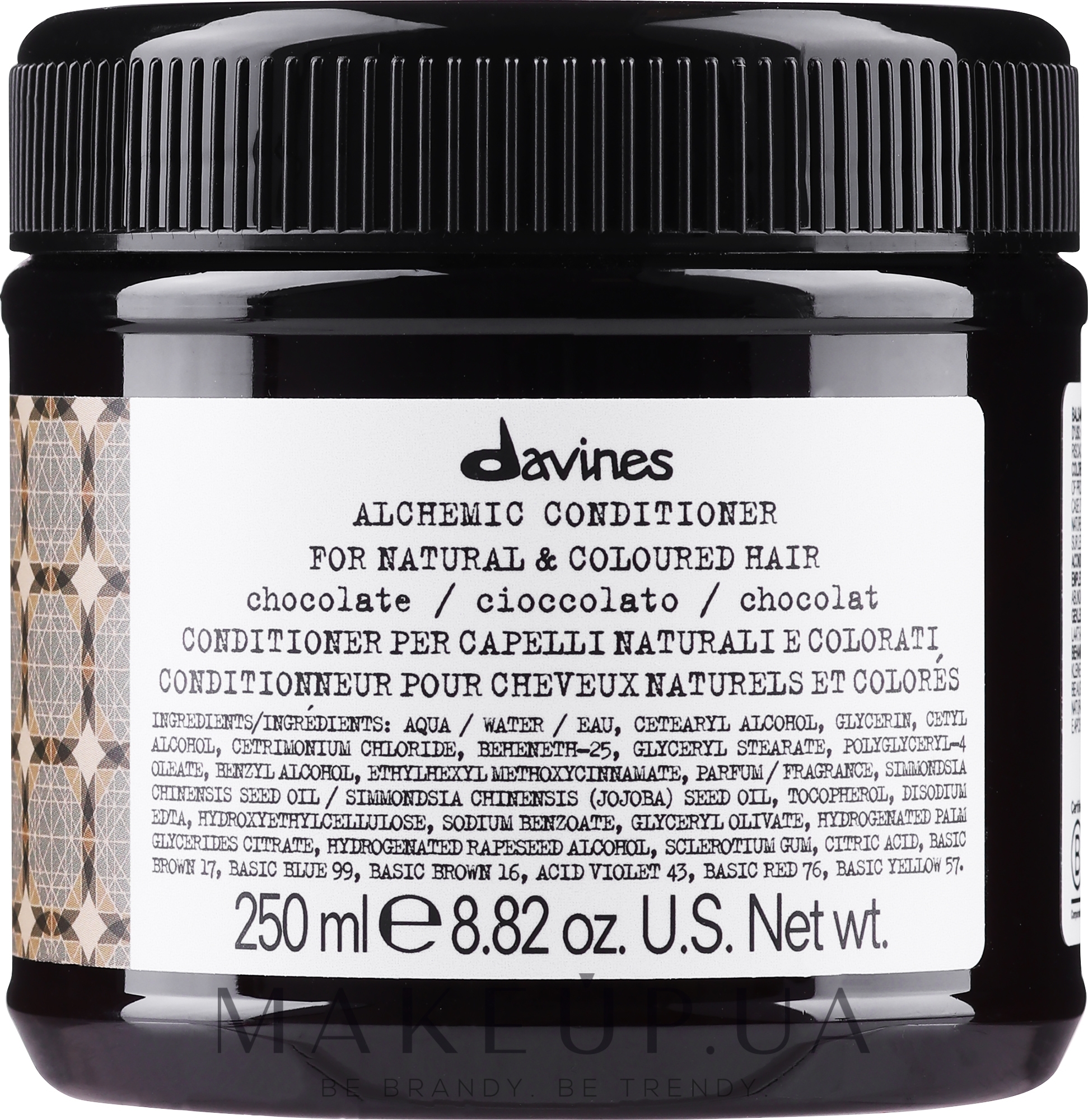 Кондиционер для натуральных и окрашенных волос (шоколад) - Davines Alchemic Conditioner — фото 250ml