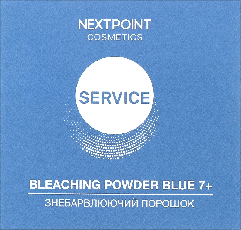 Знебарвлюючий порошок для освітлення волосся - Nextpoint Cosmetics Bleaching Powder Blue 7+ — фото N1