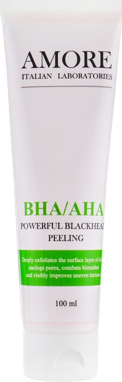 Концентрований пілінг з кислотами проти чорних цяток і акне - Amore BHA/AHA Powerful Blackhead Peeling — фото N2