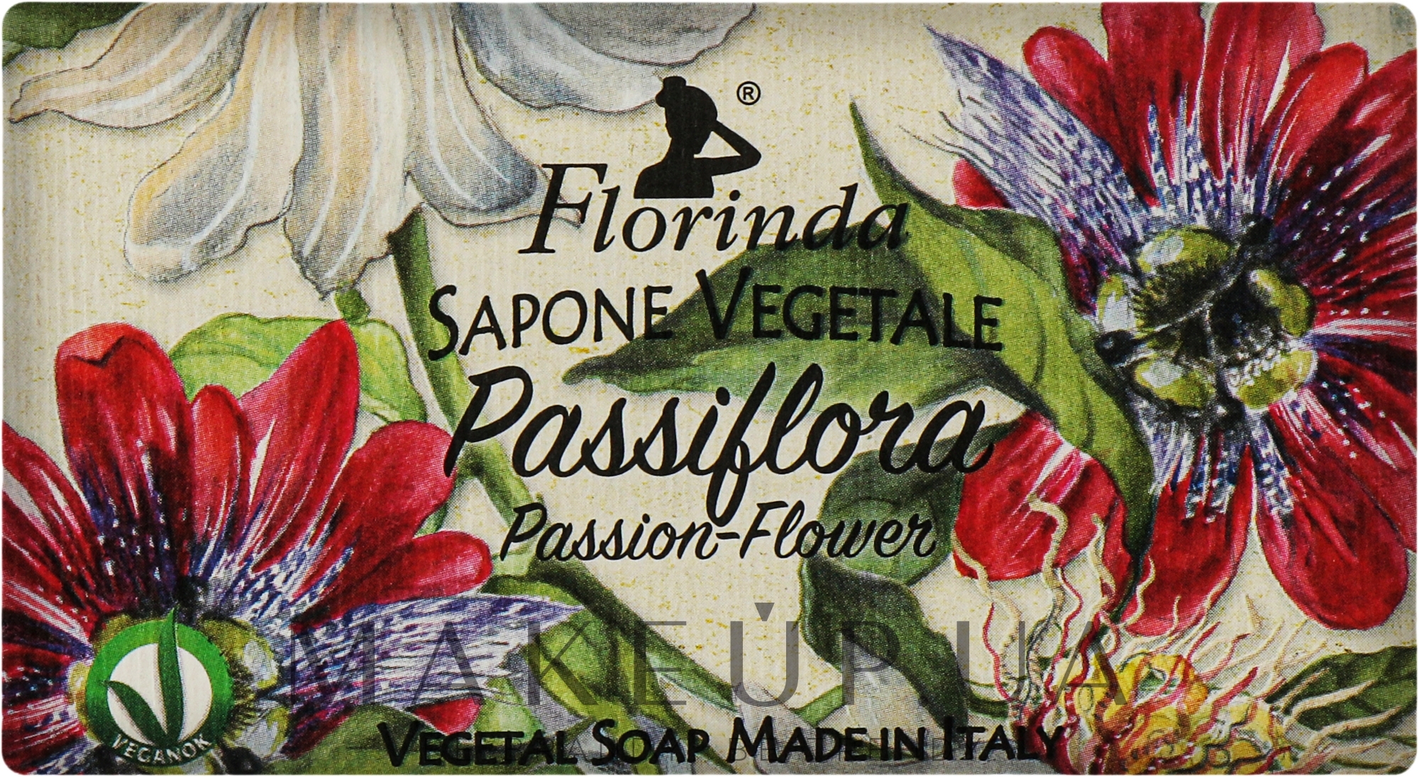 Мыло натуральное "Пасифлора" - Florinda Sapone Vegetale Passion Flower — фото 100g