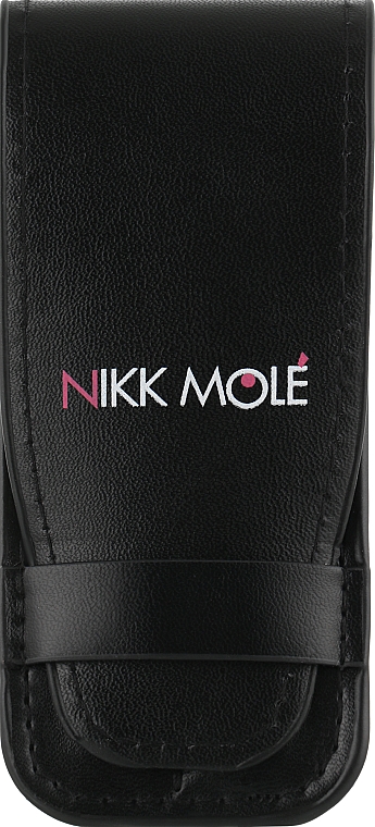 Набор из 2х розовых пинцетов для бровей в чехле - Nikk Mole — фото N3