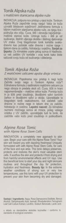 Тонік зі стовбуровими клітинами альпійської троянди - Nikel Alpine Rose Tonic — фото N3