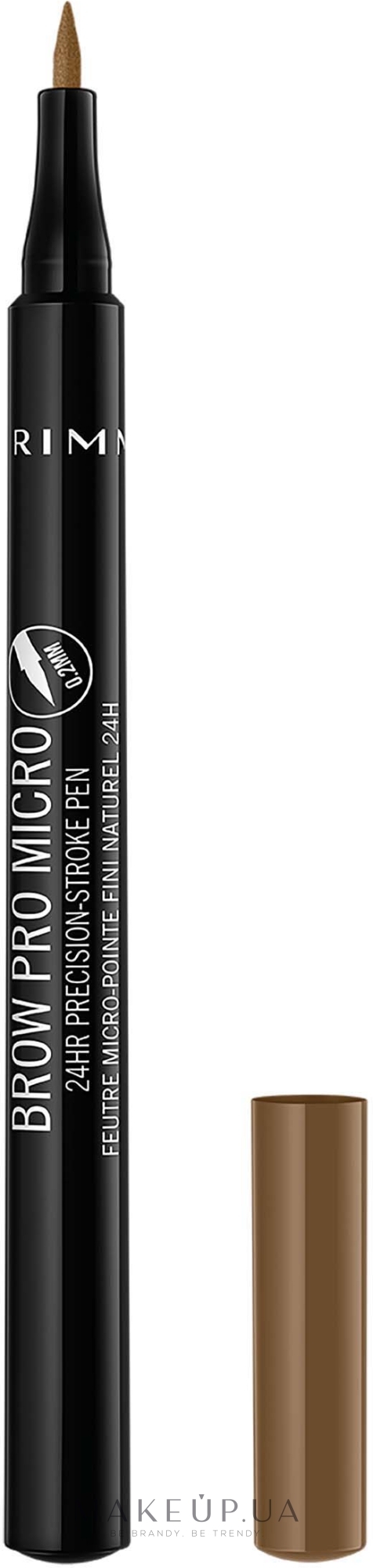 Карандаш для бровей - Rimmel Brow Pro Micro 24hr Precision-Stroke Pen — фото 001 - Blonde