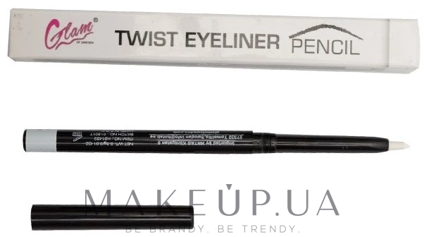 Олівець для очей автоматичний - Glam Of Sweden Twist Eyeliner Pencil — фото White