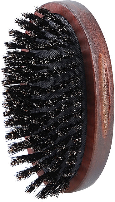 Щетка для бороды с натуральным ворсом кабана, овальная - Lussoni Men Natural Beard Brush — фото N2