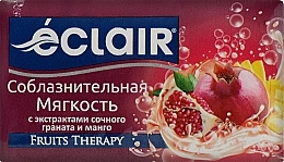 Мило туалетне "Спокуслива м'якість з екстрактом соковитого граната і манго" - Eclair Fruits Therapy — фото N1