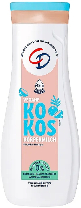 Кокосове молочко для тіла - CD Body Milk Coconut — фото N1