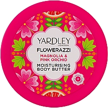 Масло для тіла - Yardley Flowerazzi Magnolia & Pink Orchid Moisturising Body Butter — фото N1