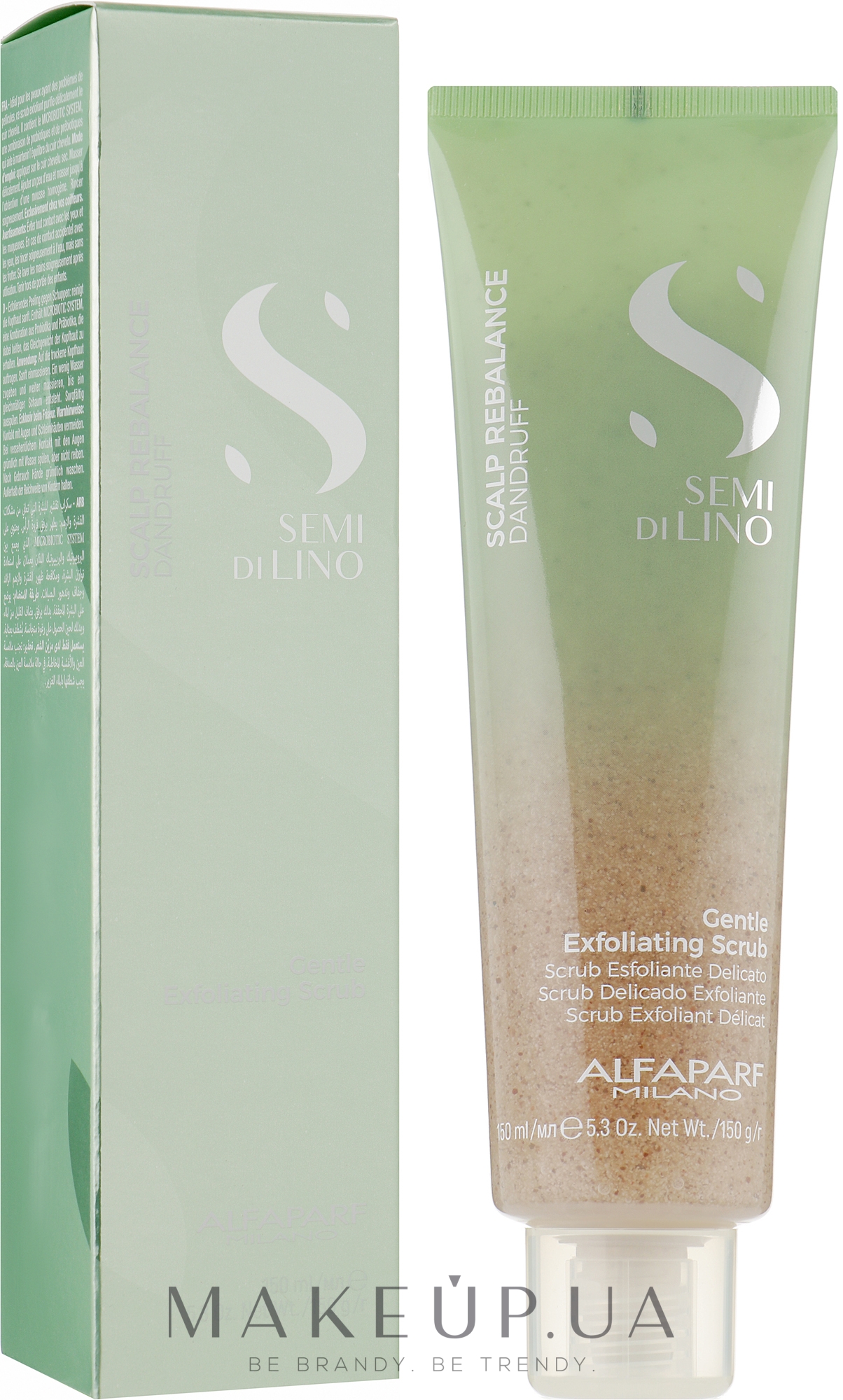 Скраб для кожи головы - Alfaparf Semi Di Lino Scalp Rebalance Gentle Exfoliating Scrub — фото 150ml