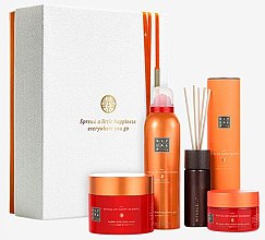 Парфумерія, косметика Набір - Rituals The Ritual of Happy Buddha (scr/125g + b/cr/200ml + sh/gel/200ml + spray/50ml)