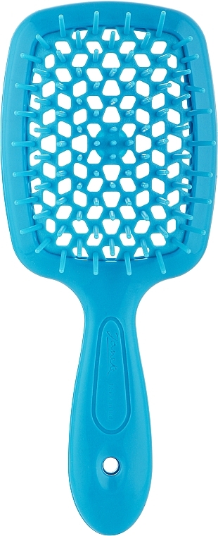 Расческа для волос, голубой кислотный - Janeke Superbrush Small — фото N1
