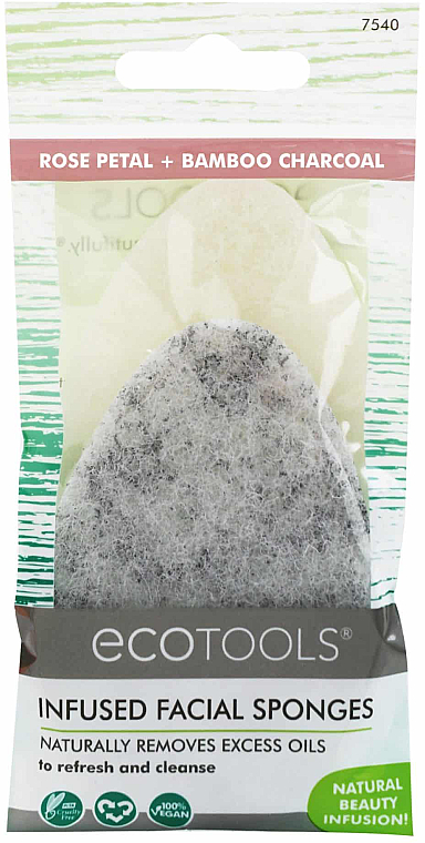 Спонж для умывания, 2 шт - EcoTools Infused Facial Sponges — фото N2