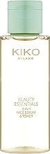 Парфумерія, косметика Сироватка та тонік для обличчя 2 в 1 - Kiko Milano Beauty Essentials 2 in 1 Face Serum & Toner