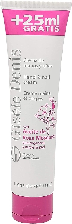Крем для рук і нігтів, з олією шипшини - Gisele Denis Hand & Nail Cream — фото N1