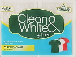 Хозяйственное мыло "Универсальное" - Clean&White By Duru Multipurpose — фото N3