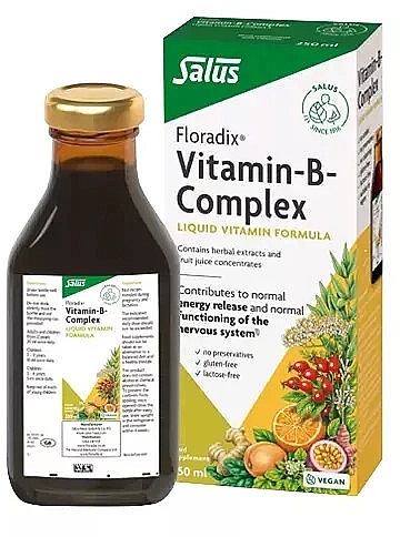 Пищевая добавка "Комплекс витаминов группы В" - Floradix Vitamin B Complex — фото N1