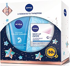 Духи, Парфюмерия, косметика УЦЕНКА Набор "Make up Expert 2019" - Nivea (f/gel/150ml + f/d/cr/50ml) *