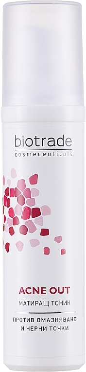 Матирующий тоник для жирной и проблемной, склонной к акне кожи - Biotrade Acne Out Mattifying Tonic