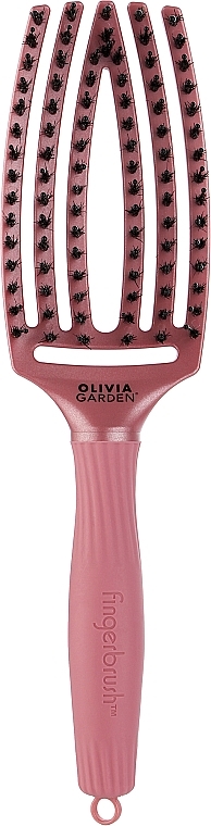 Щітка для волосся - Olivia Garden Finger Brush Combo Amore Pearl Pink Medium — фото N1
