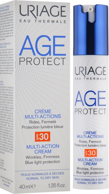 Многофункциональный крем для лица "Лифтинг+Увлажнение" - Uriage Age Protect Crème Multi-Actions SPF 30 — фото N1