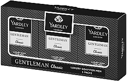 Духи, Парфюмерия, косметика Yardley Gentleman Classic - Набор (soap/3x90g)