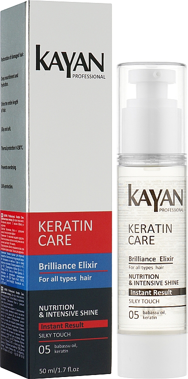 Бриллиантовый эликсир для всех типов волос - Kayan Professional Keratin Care Brilliance Elixir — фото N2