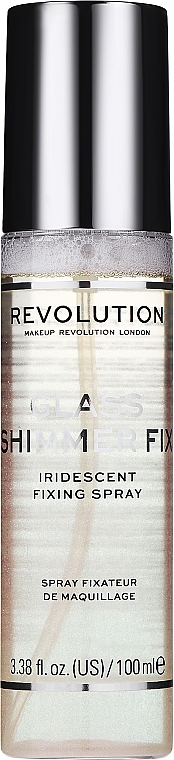 Фіксатор макіяжу з сяйним ефектом - Makeup Revolution Glass Shimmer Fix Setting Spray — фото N1