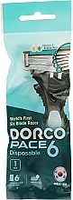 Бритва одноразовая с 6 лезвиями - Dorco Pace Disposable 6 — фото N1