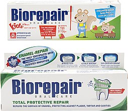 Духи, Парфюмерия, косметика УЦЕНКА Набор - Biorepair (toothpaste/50 + toothpaste/75ml) *