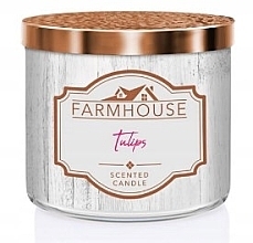 Духи, Парфюмерия, косметика Kringle Candle Farmhouse Tulips - Парфюмированная свеча