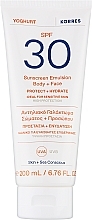 Парфумерія, косметика Емульсія для обличчя й тіла - Korres Yoghurt Body + Face Sunscreen Emulsion SPF 30