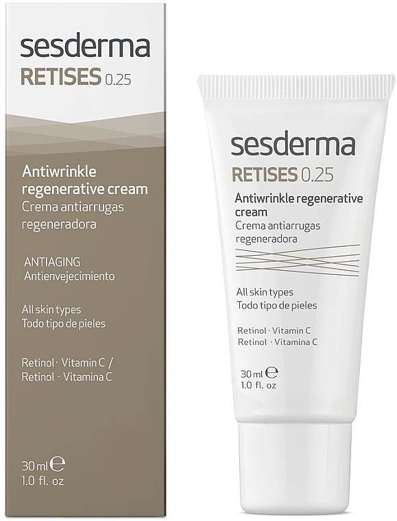 Регенеруючий крем проти зморшок для зрілої шкіри - SesDerma Laboratories Retises 0.25% Antiwrinkle Regenerative Cream — фото N2