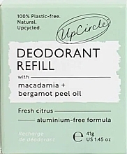 Натуральный дезодорант - UpCircle Refillable Deodorant with Macadamia + Bergamot (сменный блок) — фото N2