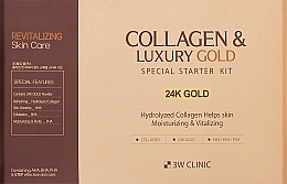 Духи, Парфюмерия, косметика Набор, 5 продуктов - 3W Clinic Collagen Luxury Gold Special Starter Kit