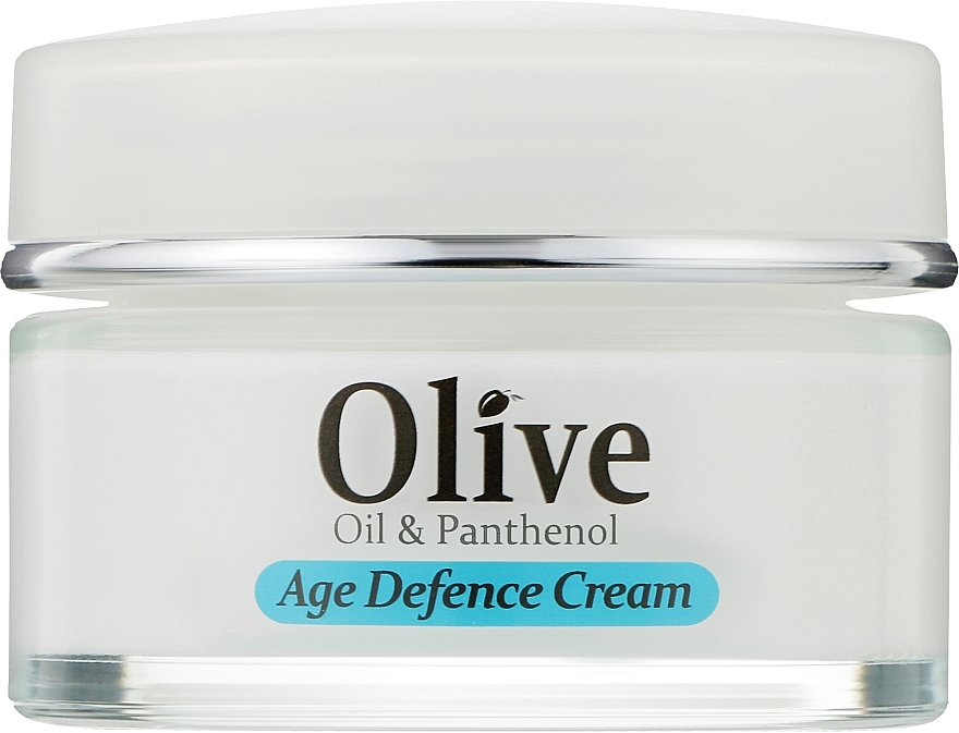 Крем для лица антивозрастной, укрепляющий, с пантенолом - Madis HerbOlive Face Age Defence Cream — фото N1