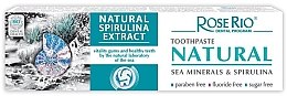 Парфумерія, косметика Зубна паста - Rose Rio Natural Sea Minerals & Spirulina Toothpaste