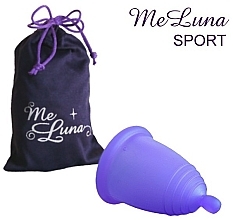 Менструальная чаша с шариком, размер S, темно-фиолетовая - MeLuna Sport Menstrual Cup Ball — фото N1