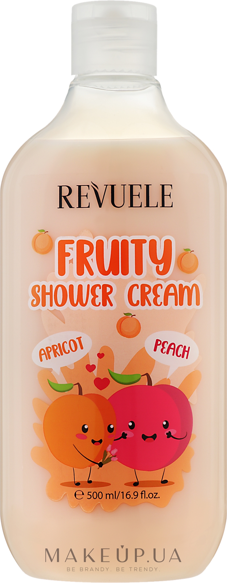 Крем для душу з абрикосою й персиком - Revuele Fruity Shower Cream Apricot and Peach — фото 500ml
